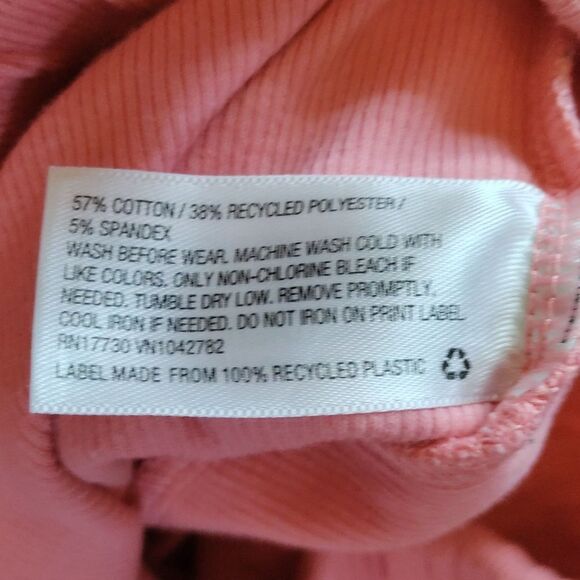 Cat & Jack Shorts 4T Floral Pink Ribbed Cotton Summer Vacation Beach Boho - Picture 5 of 6